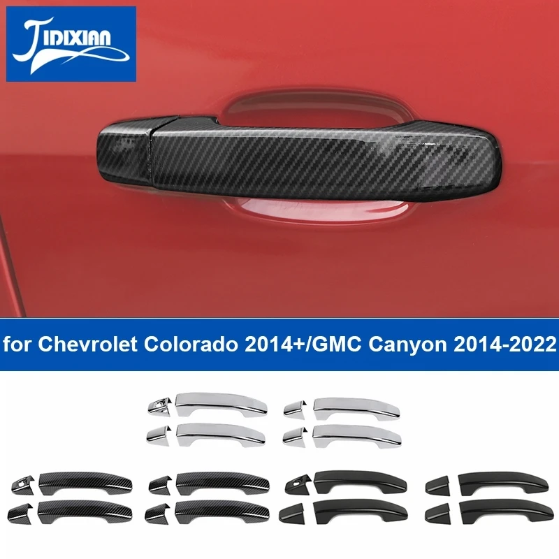 JIDIXIAN Автомобильная Дверная Ручка В виде Ракушки Декоративная Крышка для Chevrolet Colorado 2014 2015 2016 2017 2018 2019 для GMC Canyon 2014-2022