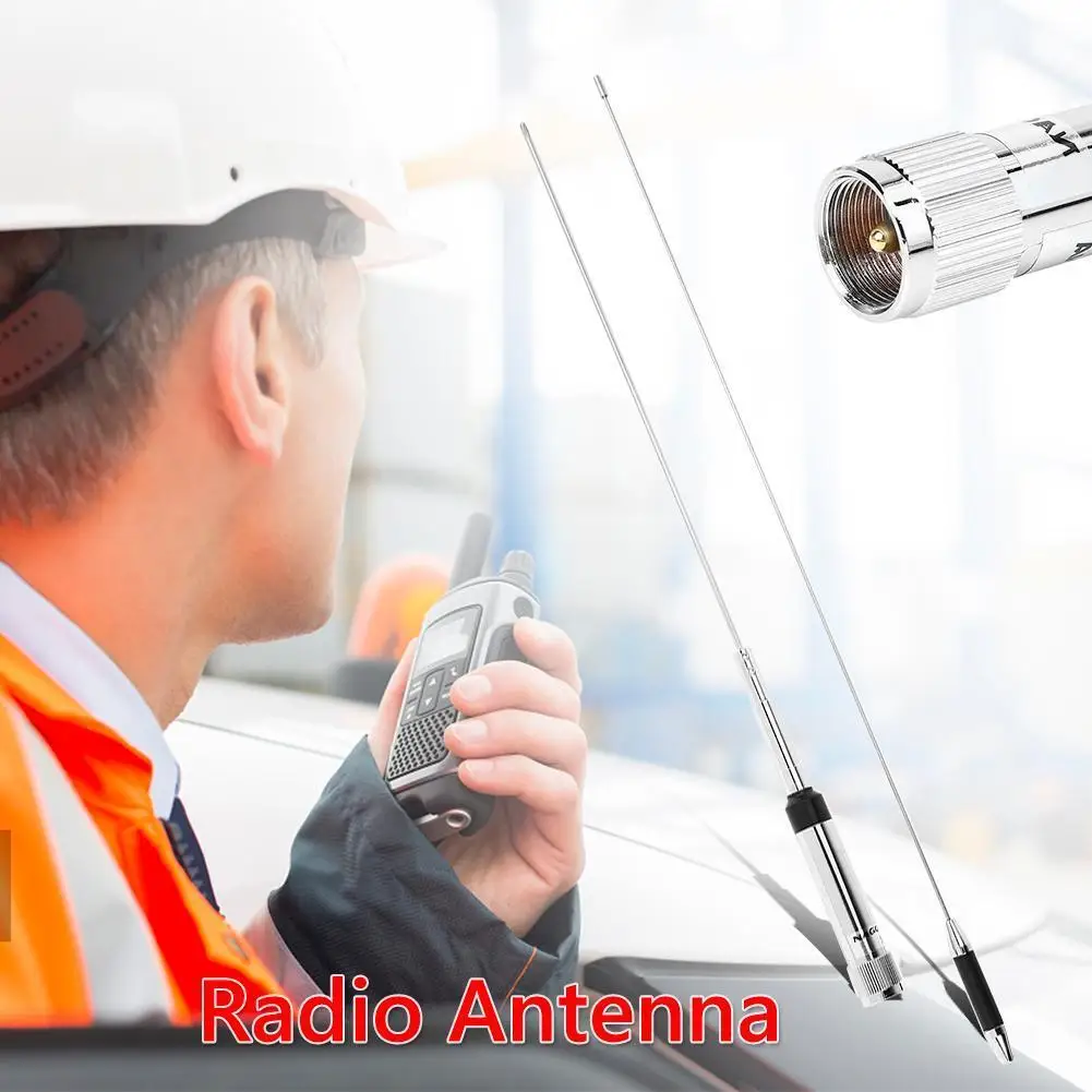 Антенна NL-770R 144/430 МГц UHF VHF со Штекером PL-259 для Мобильного / Станционного Радио