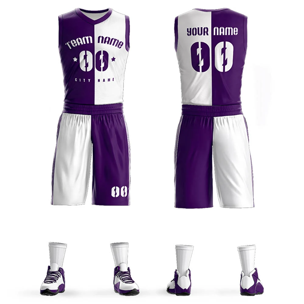 Комплект мужской баскетбольной формы на заказ, комплект спортивной одежды для молодежи профессиональной команды по баскетболу, высококачественная быстросохнущая спортивная одежда