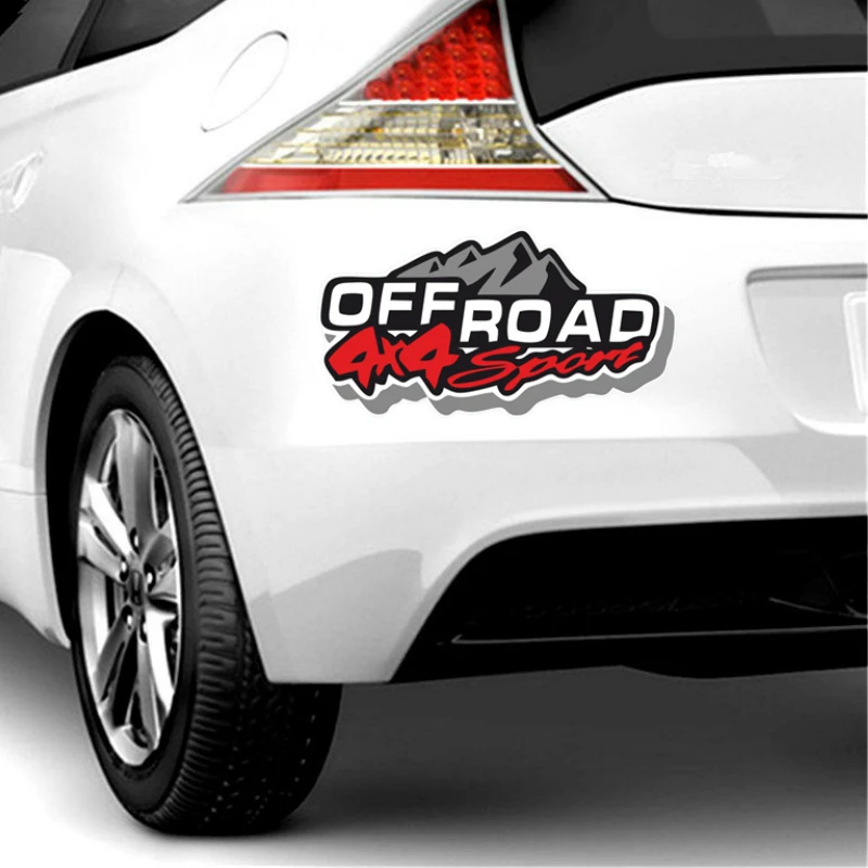 Модная Автомобильная Наклейка Off Road 4X4 Sport Auto Decor Виниловая Наклейка с Царапинами для Lada Vesta Peugeot 307 Porsche, 20см * 11см